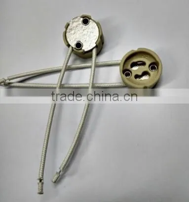 Hot Selling GU10 Porcelain Halogen Lampholder With Cable photo-4