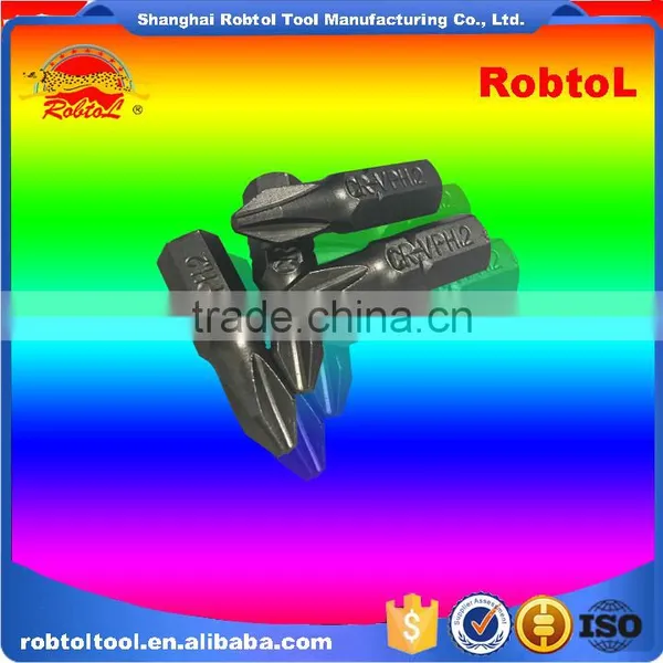 6.5*25mm Magnetic Head Screwdriver Bits Hex Shank S2 Steel PH1 PH2 Electric Air Pneumatic photo-6