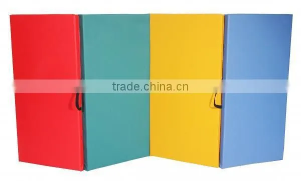 Mixed 4'x10'x2" Thick Folding Panel Gymnastics Mat Gym Fitness Exercise Mat photo-6