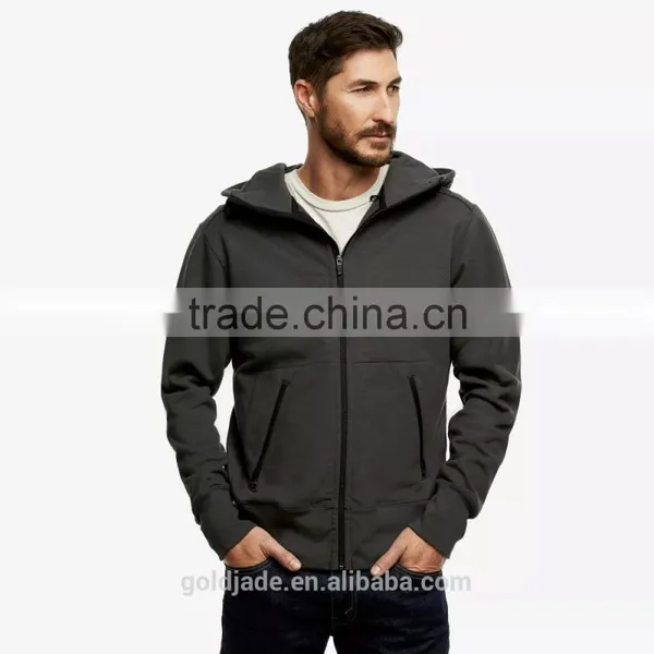 Heavyweight Water-repellant Nylon Jacket Waterproof Softshell Windbreaker Jacket photo-3