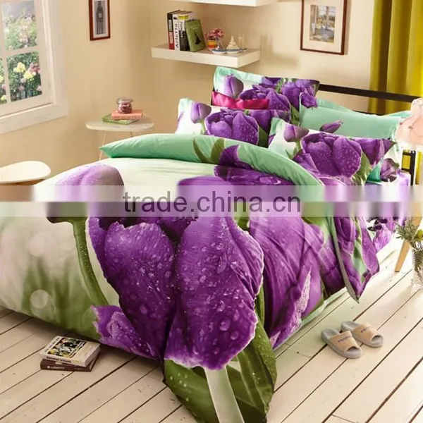 New Products Korea Digital Printed Bed Sheet/ Flat Sheet/bedspreed