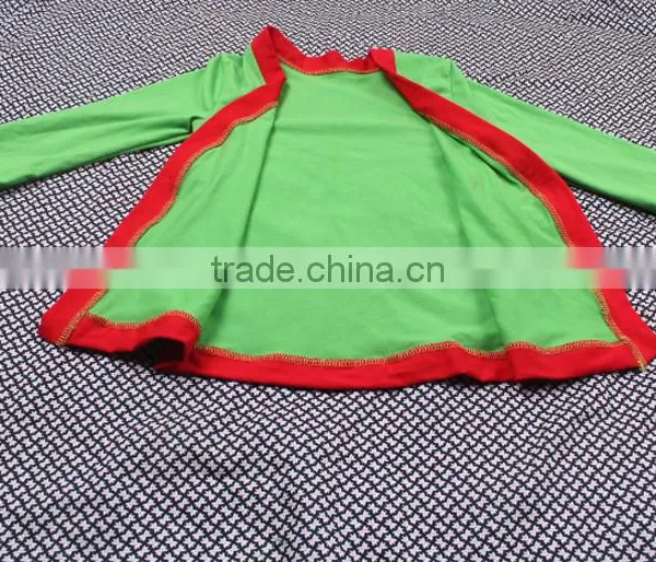 Knitting Cotton Green Color Girls Stylish Overall Fashion Smock-Frock Children Outer Garment photo-5