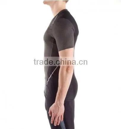 Hot Sale 100% Polyester Blank Custom Dry Fit Slim Gym Sports Marathon Running Promotion t Shirt Wholesale Cheap photo-2