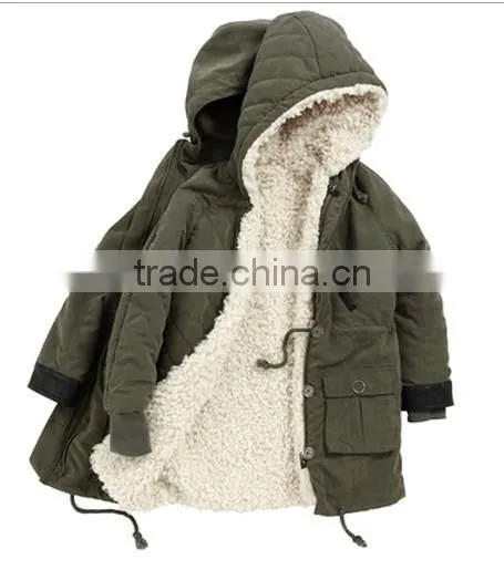 Little Girl's Hooded Parka With Removable Fleece LiningPQ257 photo-3