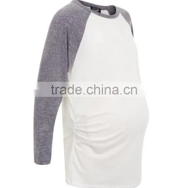 Maternity Clothes Pregnant Women Raglan Sleeve T-shirt photo-5