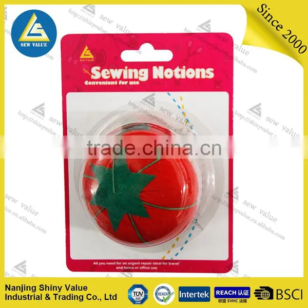 ShinyValue Sewing Notions Craft Pink Pin Cushion Fabric Pin Cushion Tomato Shape Cushion photo-2