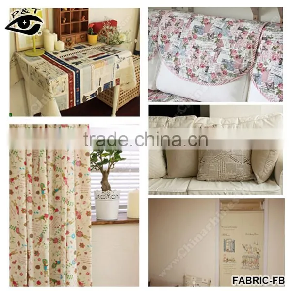 Wholesale 100% Linen Fabric Printing Linen Fabric For Tablecloth Household Textiles photo-3