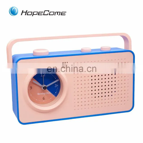 China Retro Portable Mini FM Radio Clock photo-4