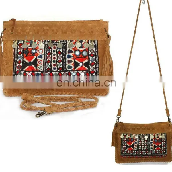Wholesale Vintage Hand Embroidered Cross Body Bag Banjra Shoulder Bag