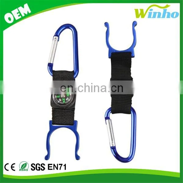 Winho Outdoor Climbing Aluminum Carabiner Compass Water Bottle Holder Hook photo-2