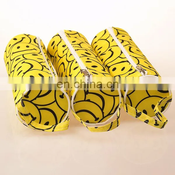 Party Favor Emoji Yellow Smile Face Nylon Ballpen Case Gift photo-2