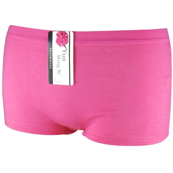 Yun Meng Ni Sexy Underwear Breathable Cotton Boyshort Plain Color Women Panties Hipsiter Lingerie photo-2