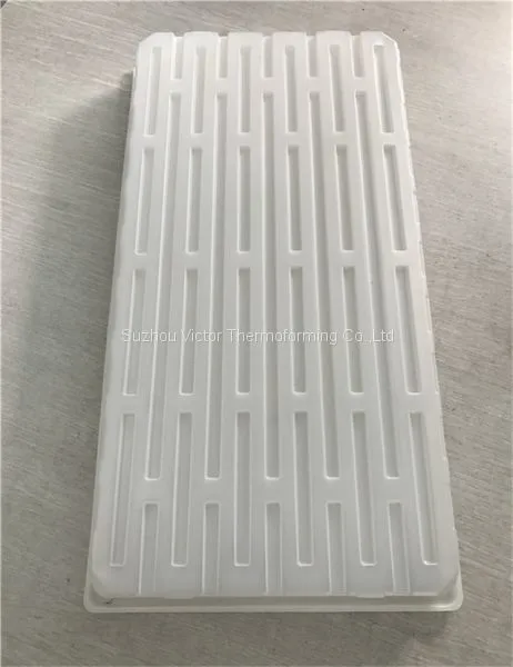 Blister HIPS Hydroponic Plant Seed Growing Tray/ Rectangular Nursery Tray Plastic Flat Seedling Tray With Drain Holes photo-3