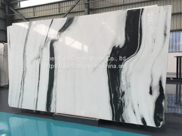 Panda White Marble Slab Marble Tiles on Sale photo-4
