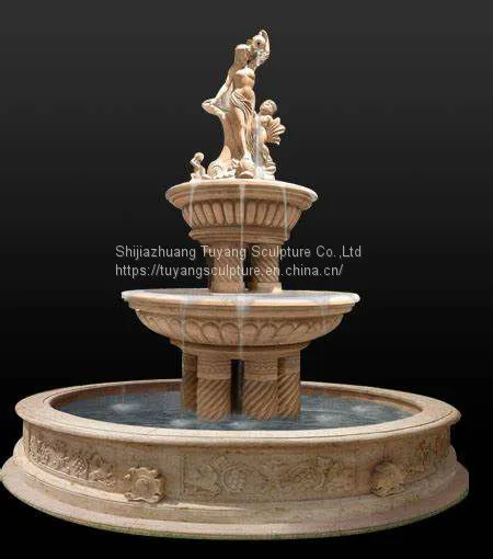 Hot Sale Outdoor Natural Stone Marble Water Fountain Price Statue