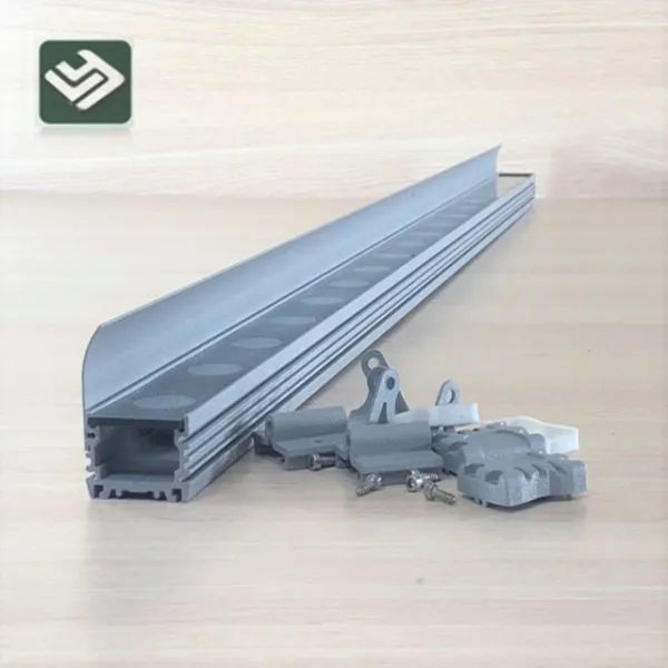 Aluminum Squeeze Manufacturer Cnc Machining Aluminium Led Wall Washer Profile photo-3