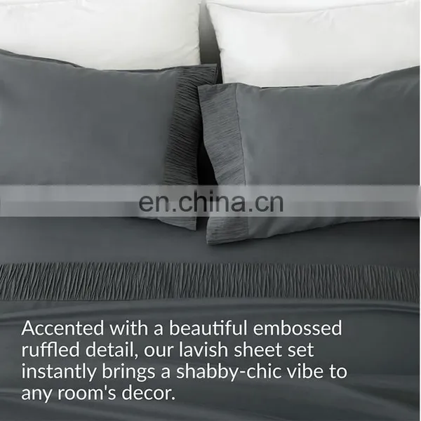 Luxury Super Comfortable Flannelette Anti-wrinkle Polyester Long-lasting Strength Bed Sheet photo-6