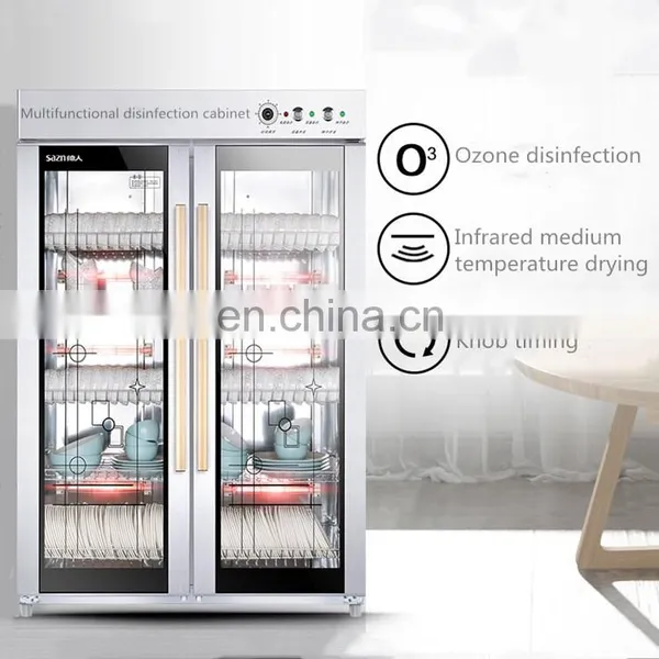 Stainless Steel Sideboard Disinfection Cabinet Commercial Double Door Large Capacity Disinfection Cupboard photo-2