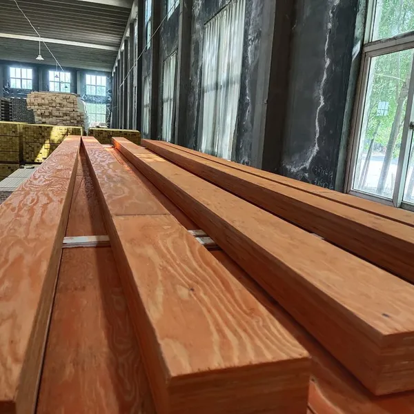 LVL Lumber for Roof Construction Wooden Birch Poplar LVL Timber (laminated Veneer Lumber) Veneer Board Beam