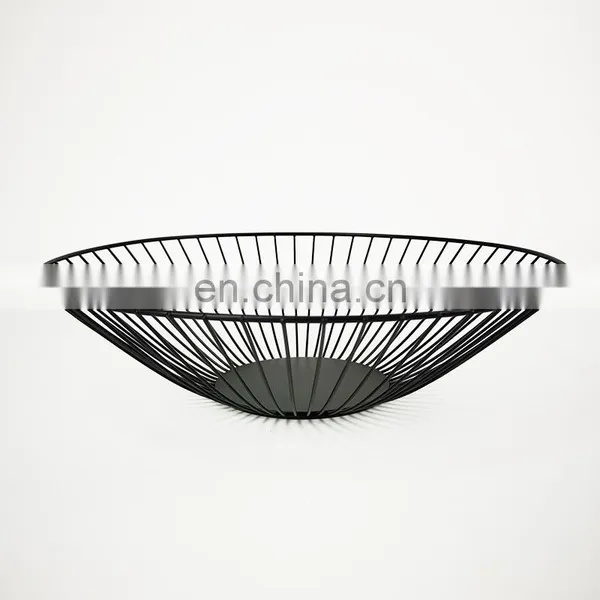 Vegetable Round Simple Metal Stylish Fruit Basket For Dining Table Home Decoration photo-3