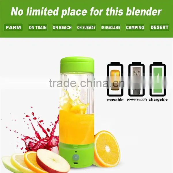 Mini Travel Blender/400ml Travel Juice Blender BPA Free/Multi-functional Fruit Processor Blender photo-4