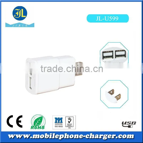 Dual Micro Usb Travel Charger for Mobile Phone Use 2A Cheap Baterry Charger With US Plug photo-2