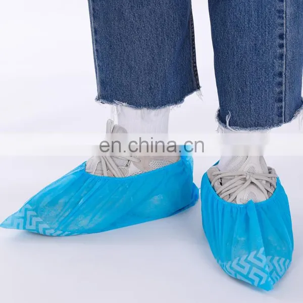 Factory in Stock Disposable Overshoe Non Woven Shoe Cover 17*41cm With or Without Anti-slip photo-3