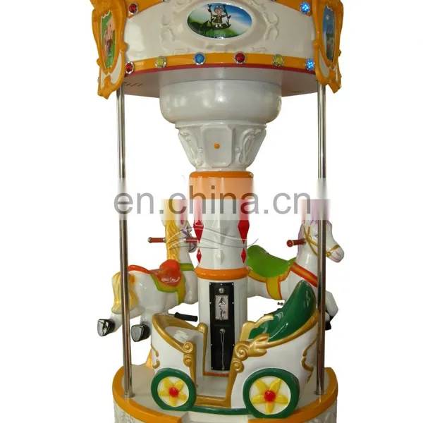 Coin Operated Mini 3 Seats Carousel Kiddie Rides for Sale photo-5