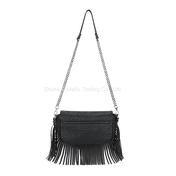 Women Fashion Crossbody Shoulder Bag Small Bag Personalized Tassel Bag photo-3