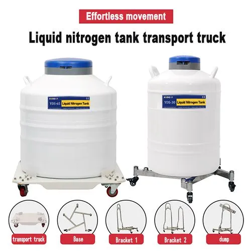 Eritrea Container for Artificial Insemination KGSQ Liquid Nitrogen Dewar Trolley photo-4
