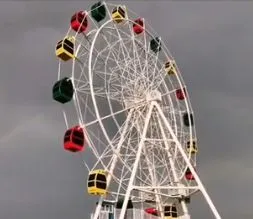 Play Setup Fairground Attraction Commercial Christmas Led Village Outdoor Portable Theme Amusement Park Ferris Wheel for Adults photo-2