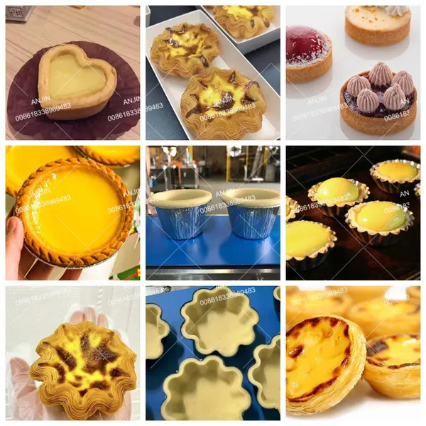 Semi-Automatic Egg Tart Pressing Machine for Baseless Ring Type Tart AJ368 photo-4