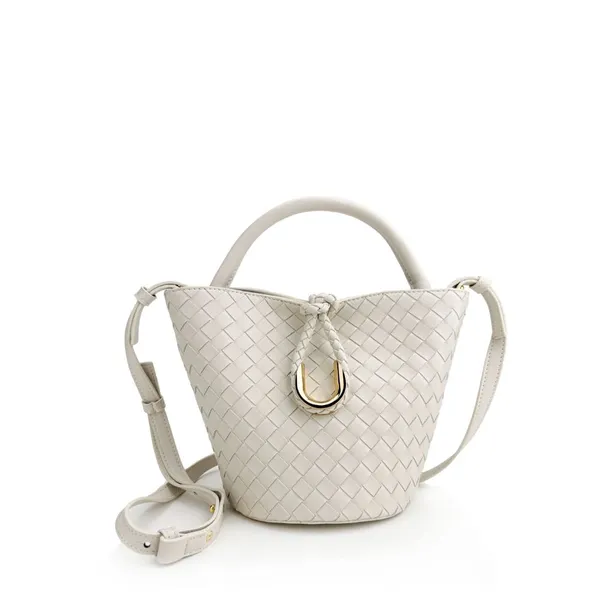 Bucket Bags Women's Totes Bags Hand Bags Designer Luxury Woven Bag Knitting Straw Bag Soft Lady Handbags New In Handmade photo-5