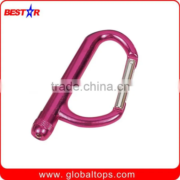 Aluminum Carabiner With Led Torch