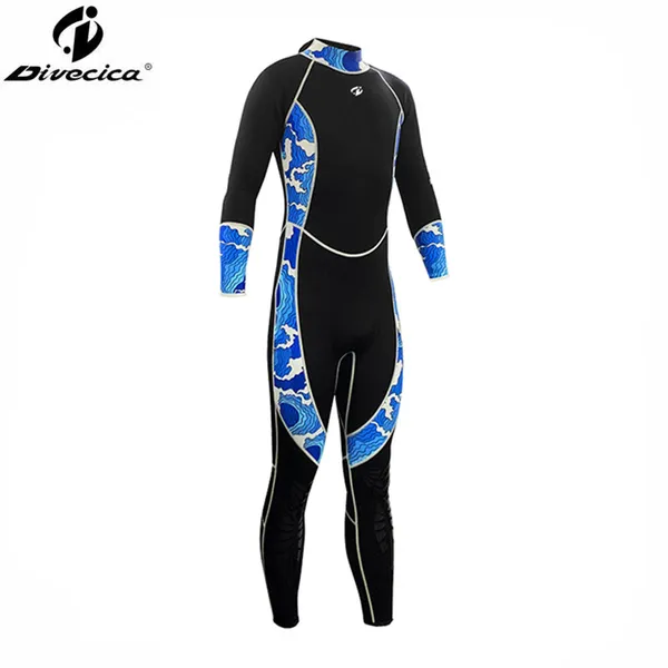 Mens Fullsuit Womens Wetsuits Cold Water Wetsuit UPF 50+ 3MM Wetsuit photo-3
