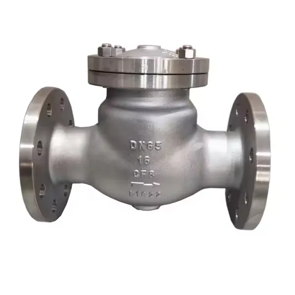 ANSI 3''/4''/6''/8'' 150lb WCB Cast Steel Check Valve API SS304/316 Stainless Steel Flange Swing Check Valve photo-6