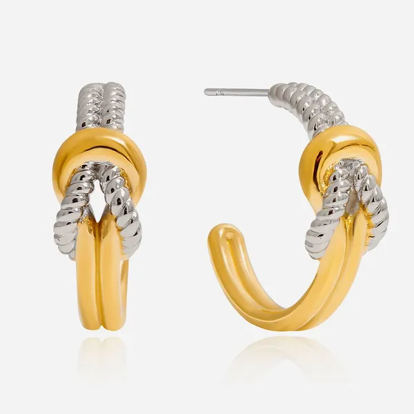 Fade-Free Gold Plated Earrings - Tarnish-Resistant Waterproof Stainless Steel Jewelry photo-4