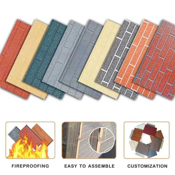 External Wall Cladding With Steel Structure House Sandwich Panels for Outside Usage photo-5