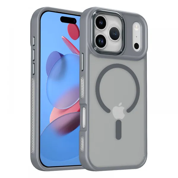 Built-in Kickstand Phone Case for IPhone 18 17 15 Pro Max – Hands-Free Viewing Cover photo-3