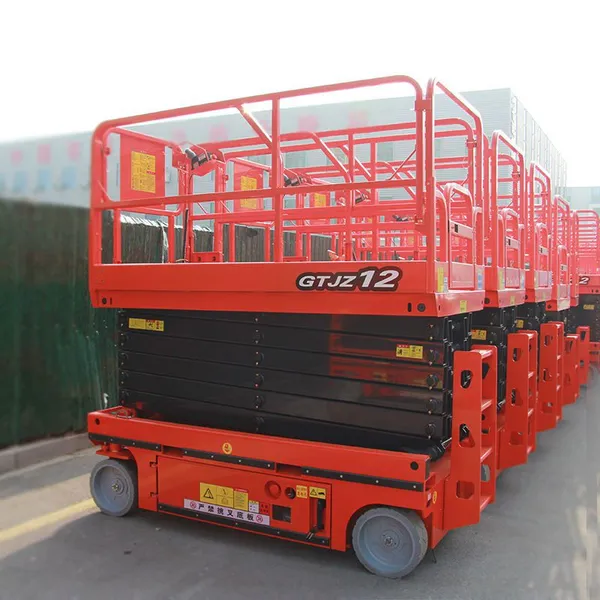 New Aluminum Alloy Full-electromotion Scissor-type Aerial Foldable Scaffolding Electric Scissor Lift Platform 1 Ton Load photo-2