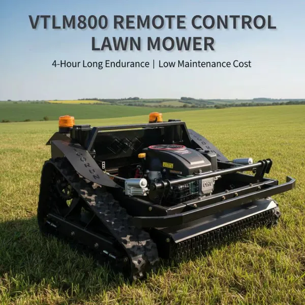 60° Slope Remote Track Mower 9.2kW Loncin 452cc Engine With Forced Lubrication for Extreme Terrain
