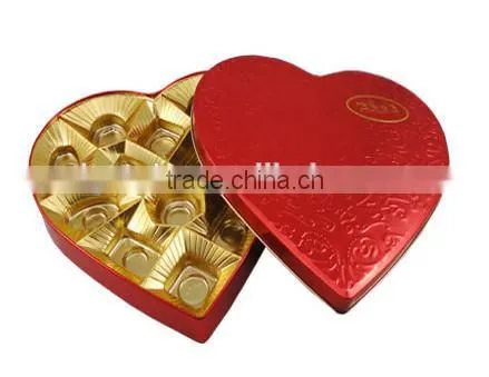 Heart Shape Chocolate Tin Box for Wedding Gift photo-2