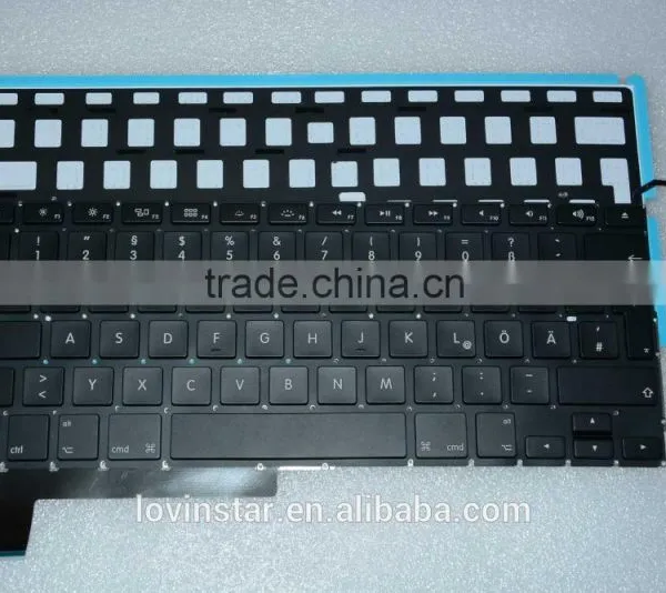 Germany Keyboard Replacement LED Backlight For Macbook Pro A1286 2008-2012 photo-6