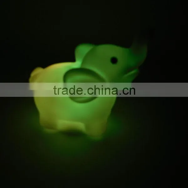 Newest Design Rotocast Soft Elephant Cute Led Light Soft Toy photo-3