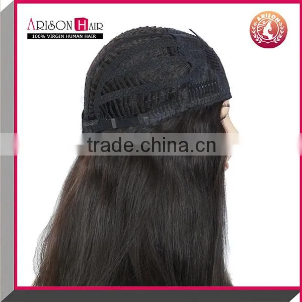 Wholesale Brazilian Virgin Hair Silk Straight Machine Made u Part Wig photo-5