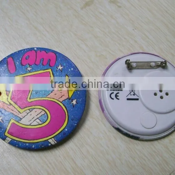 Promotional Gifts, Metal Music Logo Badges, Voice Logo Badges for Souvenir Gifts
