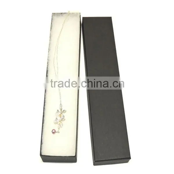Custom Logo Printing Cardboard Packaging Paper Box Magnetic Necklace Gift Box for Jewelry Wholesales photo-2