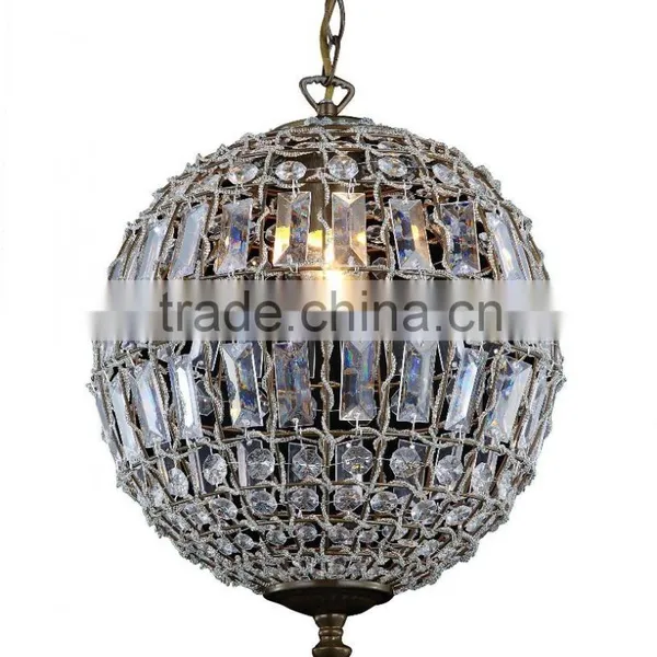 Crystal Round Pendant Light photo-6