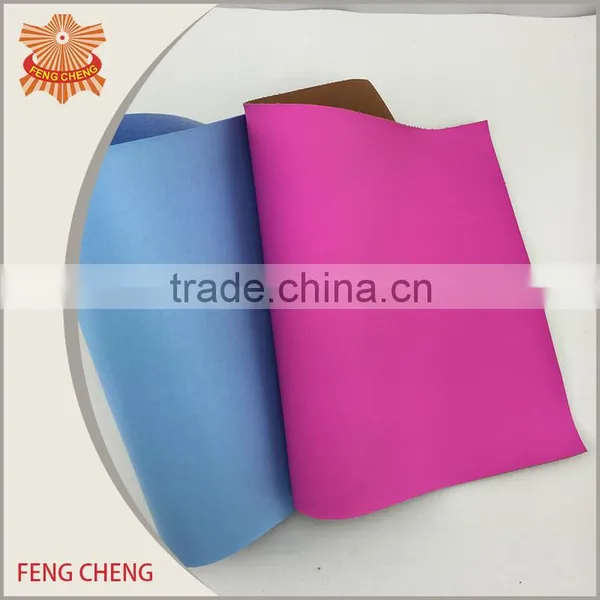 Decorative Breathable Anti-bacterial pu Leather Fabric photo-2