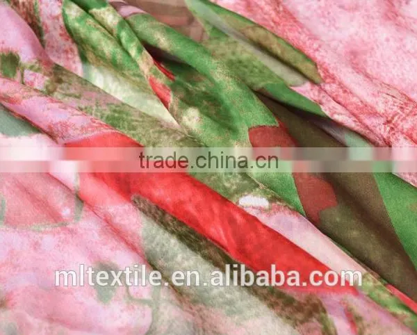 Digital Print Silk Fabric for Dress Chiffon Wholesale Indian Chiffon Silk Fabrics photo-5